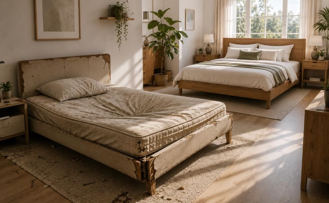 Choosing poor-quality bed materials