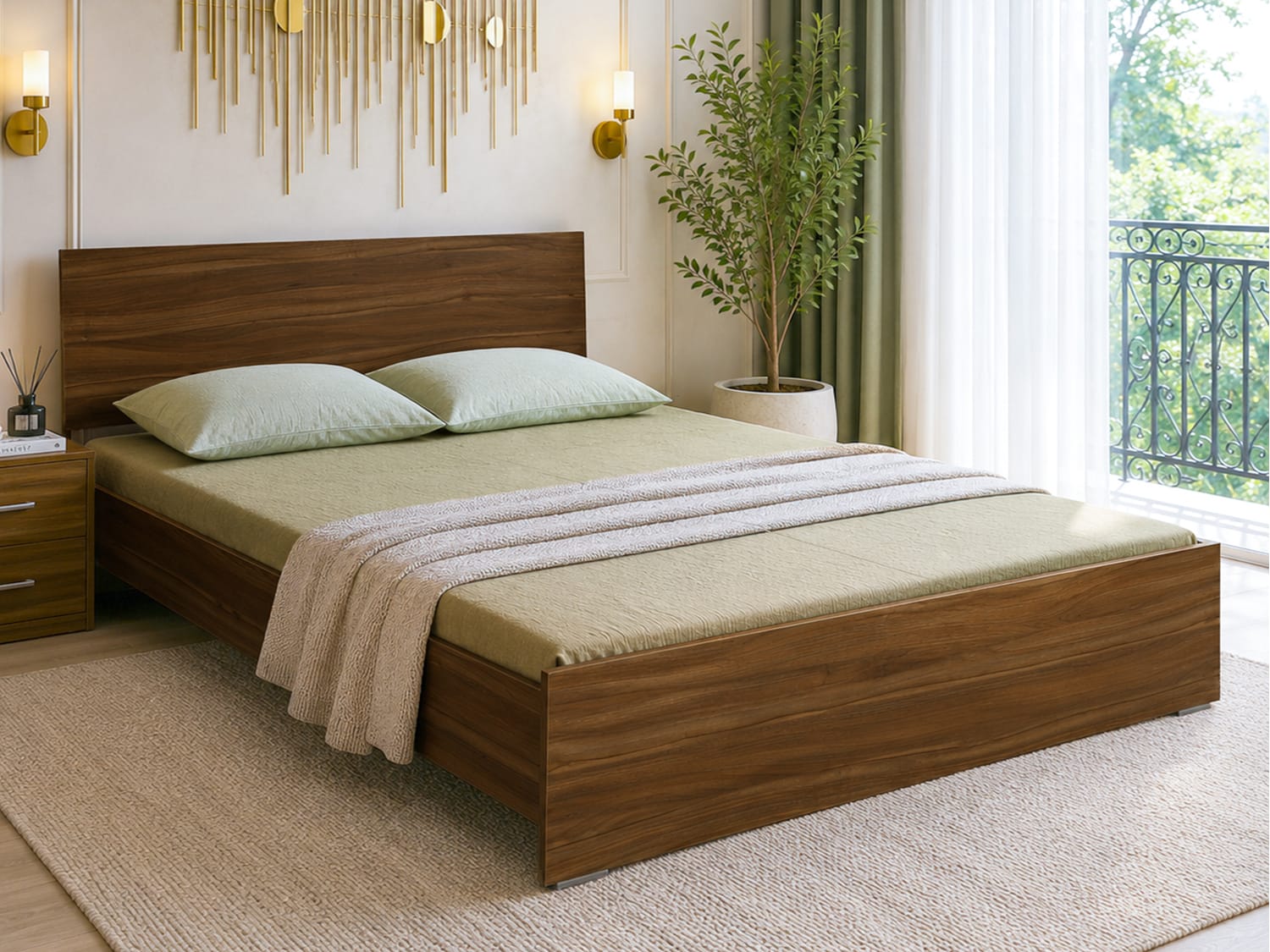 Oslo Queen Size Bed available on rent from Bhadepay in Pune - image 1