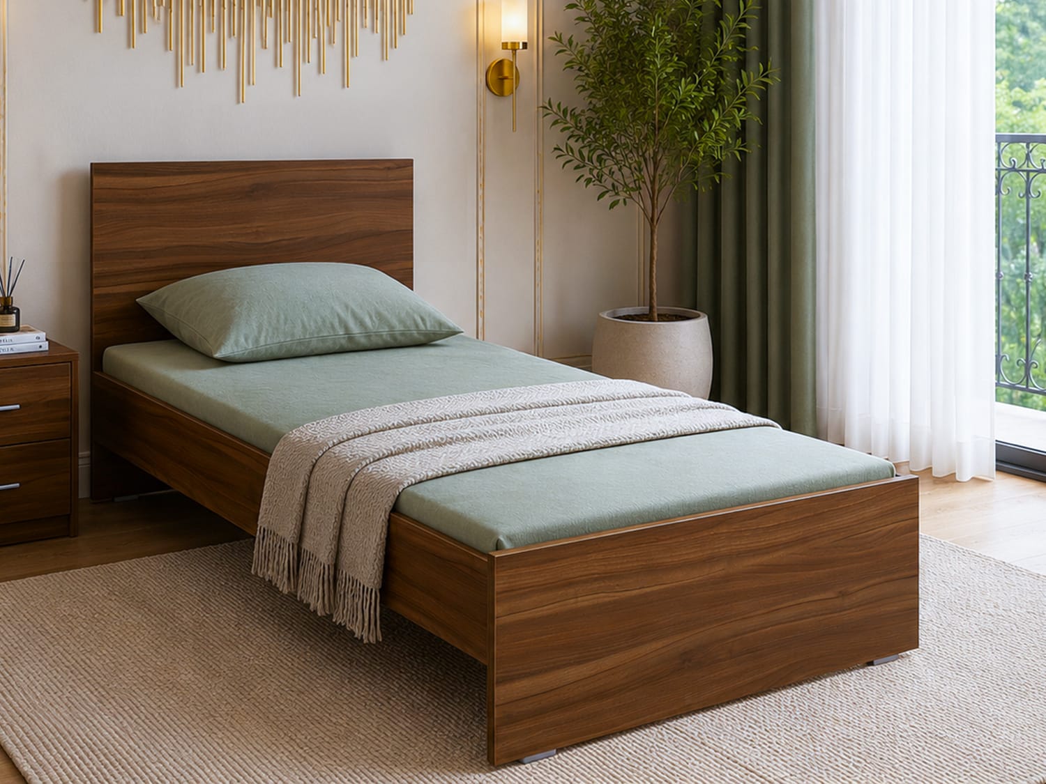 Oslo Single Bed available on rent from Bhadepay in Pune - image 1