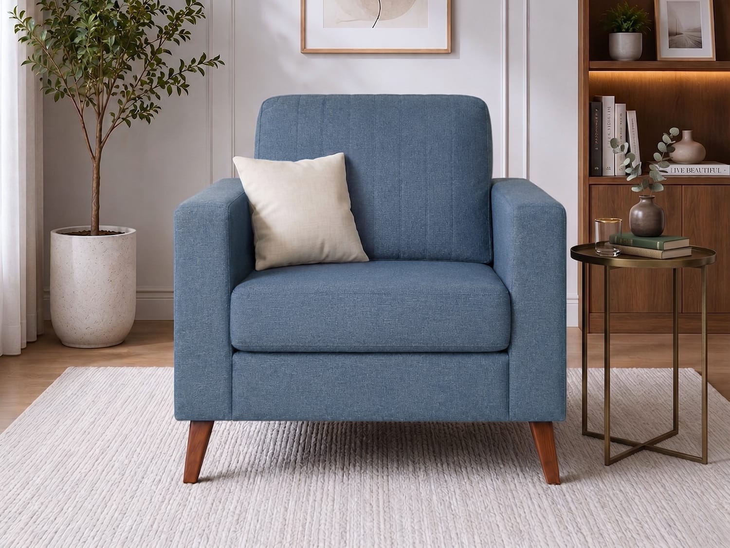 Saville Single Seater Sofa available on rent from Bhadepay in Pune - image 1