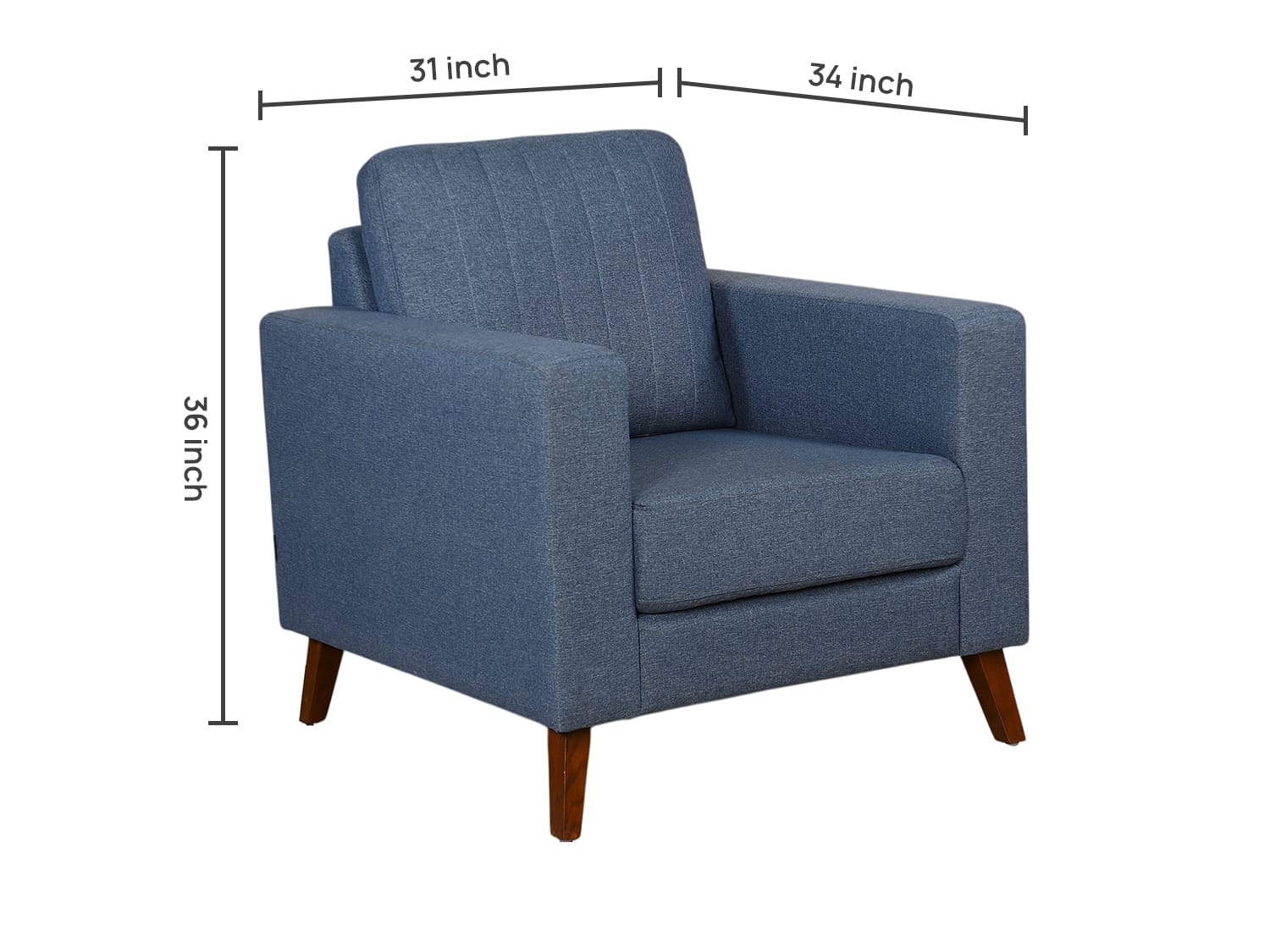 Saville Single Seater Sofa available on rent from Bhadepay in Pune - image 2